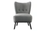 Calista Grey Accent Chair - Front