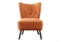 Calista Orange Accent Chair - Front
