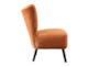 Calista Orange Accent Chair - Side