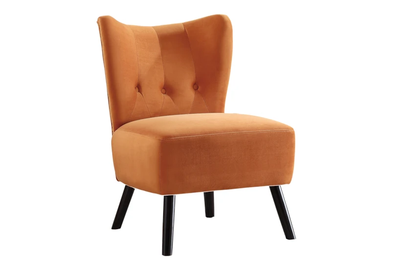Calista Orange Accent Chair - 360