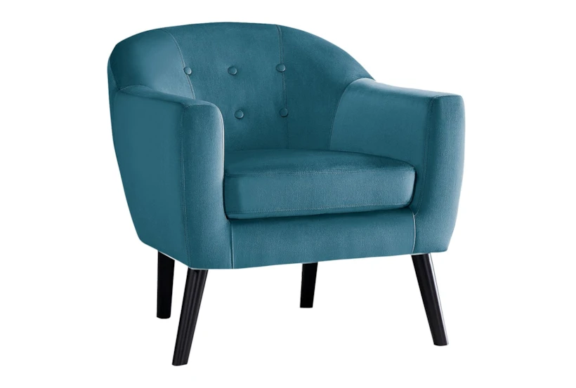 Wynona Blue Accent Arm Chair - 360