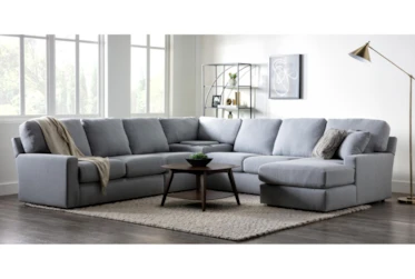 Nora 156" 5 Piece Sectional With Left Arm Facing Chaise