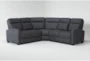 Jarrell Blue Grey 101" 3 Piece Power Reclining Sectional with USB - Signature