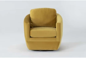 Alder Foam II 33" Chadwick Dijon Swivel Accent Chair