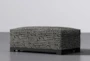 Cypress III 47" Charcoal Foam Accent Storage Ottoman - Side