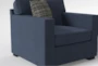 Alder Foam II Blue Chenille 37" Chair Set Of 2 - Detail