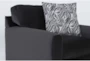 Cypress III 37" Black Velvet Foam Chair - Detail