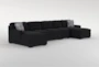 Cypress III Modular 160" Foam 4 Piece Sectional With Double Chaise - Side
