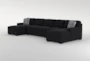 Cypress III Modular 160" Foam 4 Piece Sectional With Double Chaise - Side