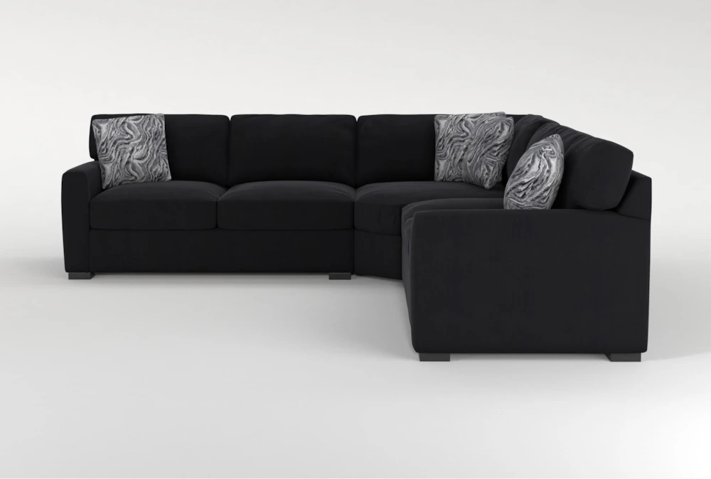 Cypress III 125" Foam 3 Piece Sectional With Right Arm Facing Sofa