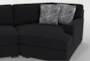 Cypress III Modular 163" Foam 3 Piece Sectional With Left Arm Facing Armless Chaise - Detail