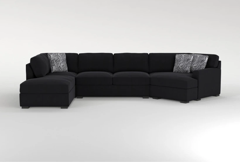 Cypress III Modular 163" Foam 3 Piece Sectional With Left Arm Facing Armless Chaise - 360