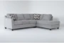 Tilstead Dove 123" 2Pc Sectional With Right Arm Facing Chaise - Signature