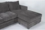 Bonaterra Charcoal 97" Queen Sleeper Sofa With Reversible Chaise - Detail