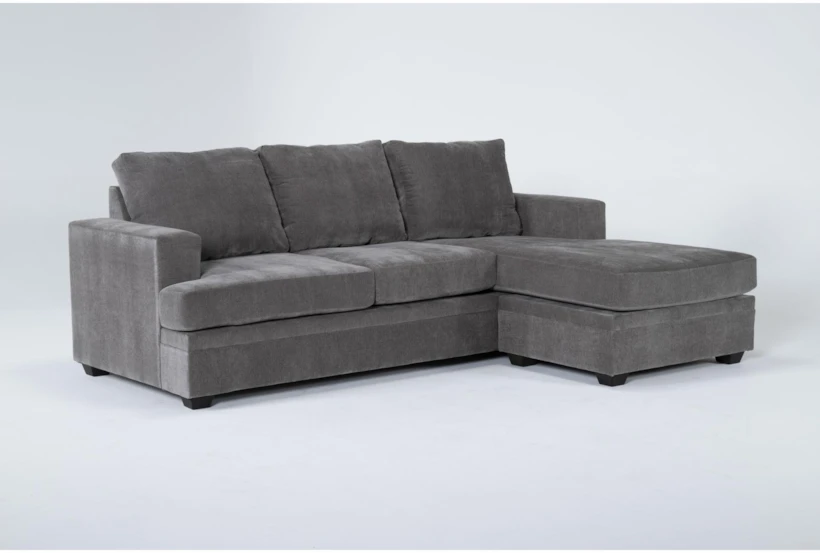 Bonaterra Charcoal 97" Queen Sleeper Sofa with Reversible Chaise - 360