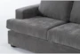 Bonaterra Charcoal 3 Piece Sleeper Sofa, Chair & Ottoman Set - Detail