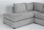 Bonaterra Dove 127" 2 Piece Sectional With Left Arm Facing Corner Chaise & Right Arm Facing Sleeper Sofa & Ottoman - Detail