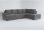 Bonaterra Charcoal 127" 2 Piece Sectional with Left Arm Facing Queen Sleeper Sofa & Right Arm Facing Corner Chaise - Signature