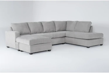 Bonaterra Dove 127" 2 Piece Sectional With Right Arm Facing  Corner Chaise & Left Arm Facing Sleeper Chaise