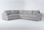 Bonaterra Dove 127" 2 Piece Sectional with Right Arm Facing Queen Sleeper Sofa - Signature