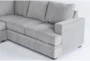 Bonaterra Dove 127" 2 Piece Sectional With Left Arm Facing Queen Sleeper Sofa & Storage Ottoman - Detail