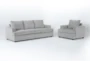 Bonaterra Dove 2 Piece Queen Sleeper Sofa & Chair Set - Signature