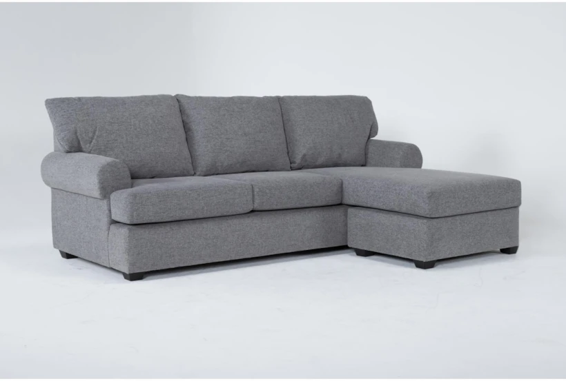 Hampstead Graphite 99" Sleeper Sofa with Reversible Chaise - 360