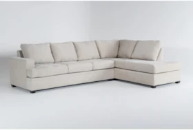 Bonaterra Sand 127" 2 Piece Sectional With Right Arm Facing Corner Chaise & Left Arm Facing Sleeper Sofa
