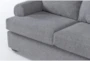 Hampstead Graphite 127" 2 Piece Sectional With Right Arm Facing Corner Chaise & Left Arm Facing Sleeper Sofa & Ottoman - Detail