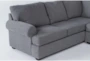 Hampstead Graphite 139" 2 Piece Sectional with Right Arm Facing Queen Sleeper Sofa & Storage Ottoman - Detail
