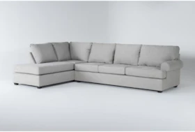Hampstead Dove 127" 2 Piece Sectional With Left Arm Facing Corner Chaise & Right Arm Facing Sleeper Sofa