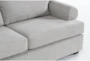 Hampstead Dove 127" 2 Piece Sectional With Right Arm Facing Sleeper Sofa & Ottoman - Detail