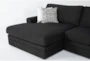 Prestige Foam II Chenille 140" 2 Piece Sectional With Left Arm Facing Oversized Chaise - Detail