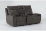 Kayson 77" Power Reclining Console Loveseat With Power Headrest & Lumbar - Side