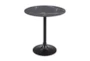 Hannu Black Contract Grade 30" Glass Bistro Table - Detail