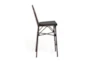 Signa Black/Brown Contract Grade Bar Stool With Back - Detail