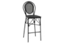 Signa Black Contract Grade Bar Stool With Back - Detail