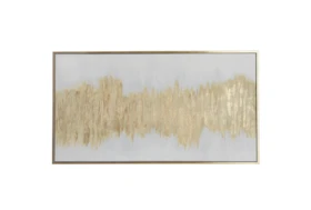 65X36 Gold Vibrations Framed Wall Art