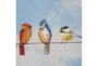 55X28 Birds On A Wire Framed Wall Art - Detail