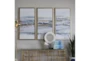 20X39 Crashing Waves Polystone Framed Wall Art Set Of 3 - Room