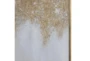 48X65 Gold Sparkle Polystone Framed Wall Art - Detail