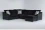 Kepler Navy 127" 2 Piece Sectional With Right Arm Facing Chaise - Signature