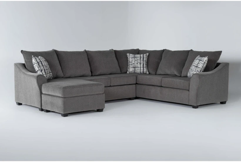 Kepler Grey 127" 2 Piece Sectional With Left Arm Facing Chaise - 360
