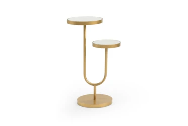 High-Low Gold Marble Scatter Table