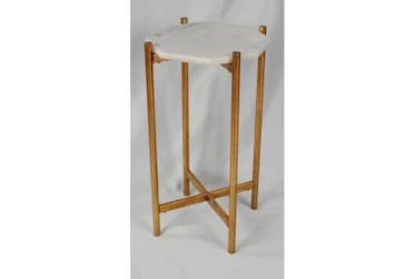 Mixson Gold Marble Scatter Table