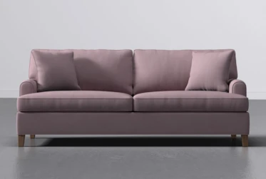 Emerson III 88" Pink Velvet Sofa