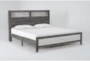 Rhex Grey Queen Wood Platform Bed - Side