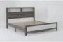 Rhex Grey Queen Wood Platform Bed - Side