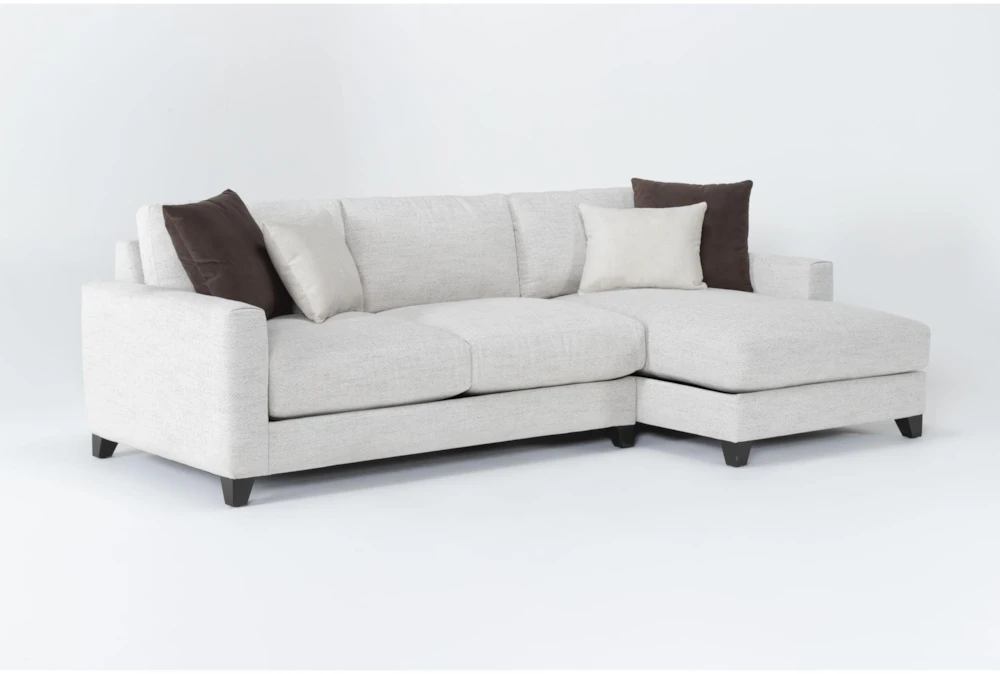 Quinton II Chenille 110" 2 Piece Sectional With Right Arm Facing Chaise