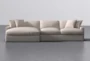 Grand Down II Pebble Boucle 139" 2 Piece Sectional With Left Arm Facing Oversized Chaise - Signature